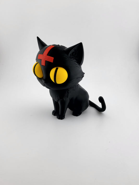 Dämonische Katze mit Totem