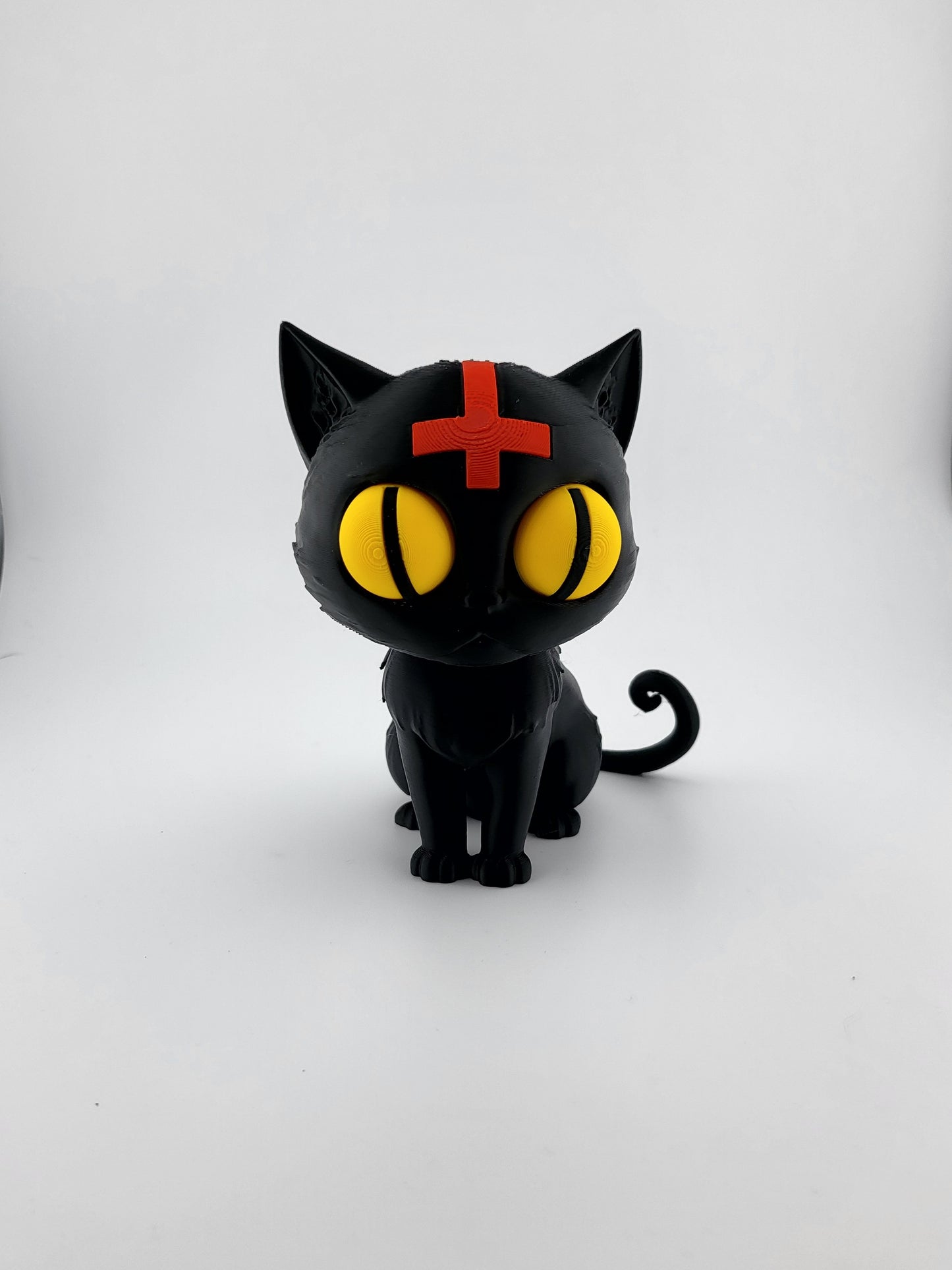 Dämonische Katze mit Totem